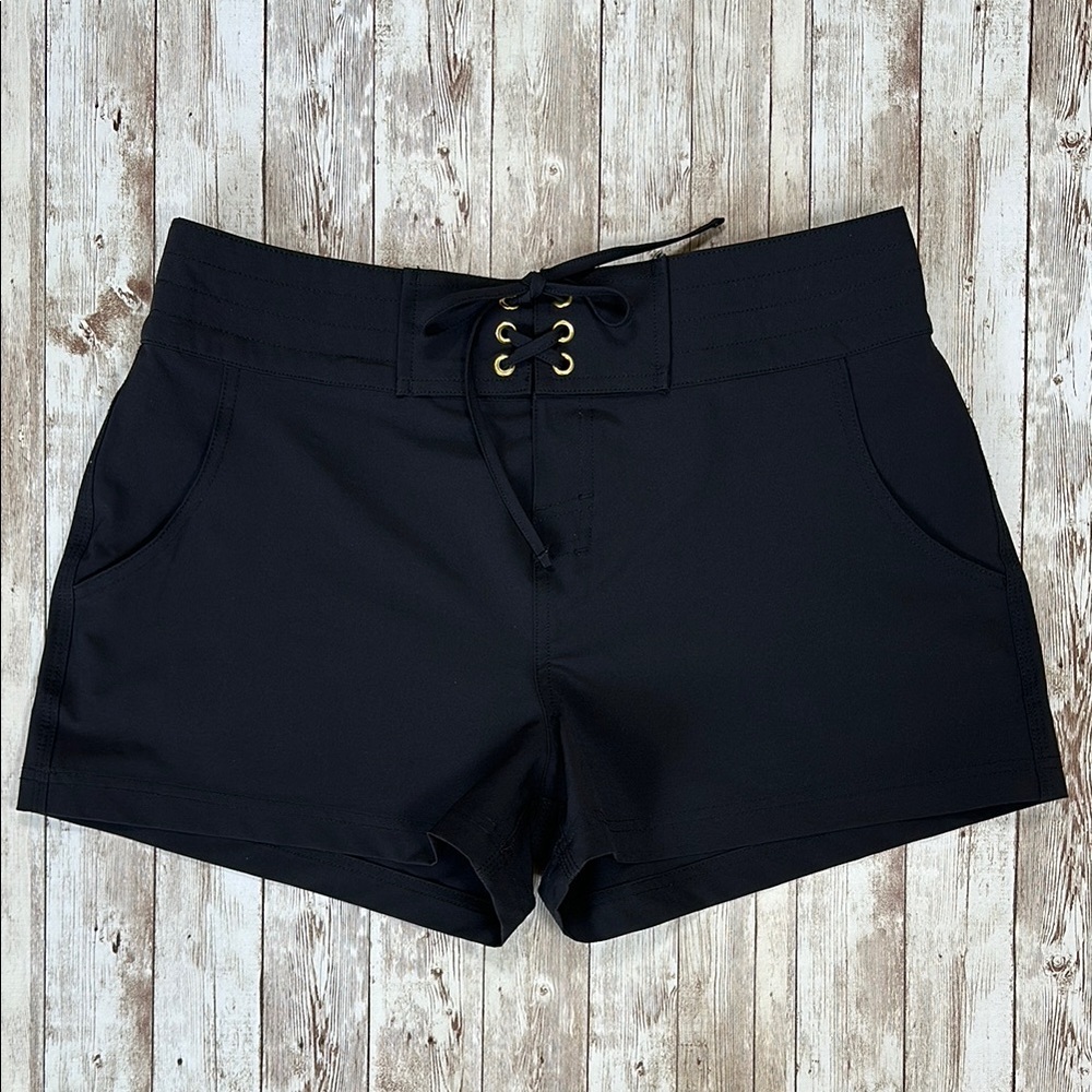 Black Lace-Up Women's  BOARD Shorts